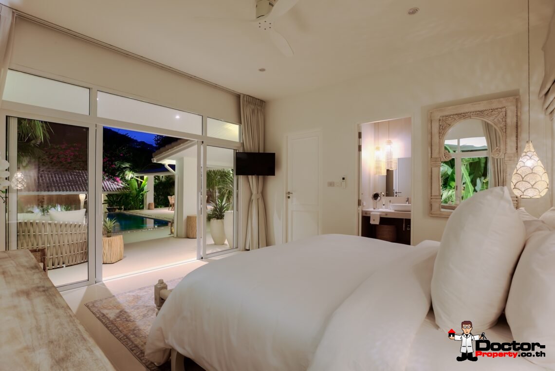3 Bedroom Modern Balinese Pool Villa – Bo Phut, Koh Samui – For Sale