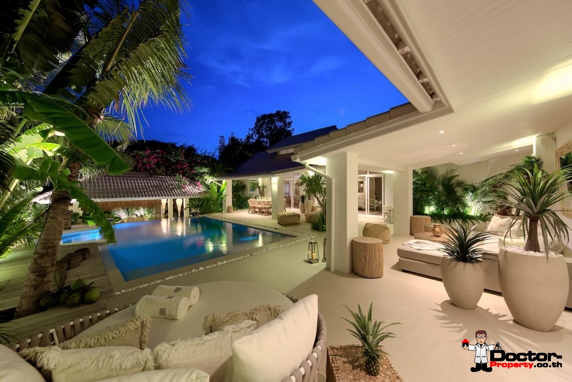 3 Bedroom Modern Balinese Pool Villa – Bo Phut, Koh Samui – For Sale