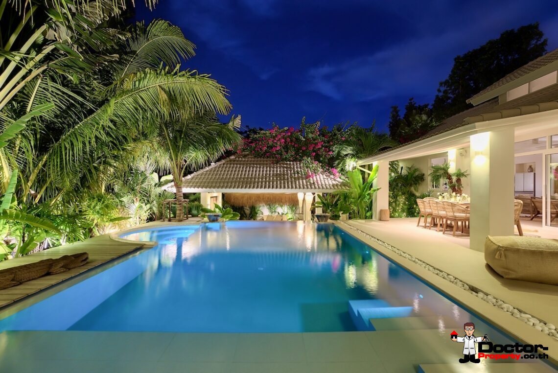 3 Bedroom Modern Balinese Pool Villa – Bo Phut, Koh Samui – For Sale
