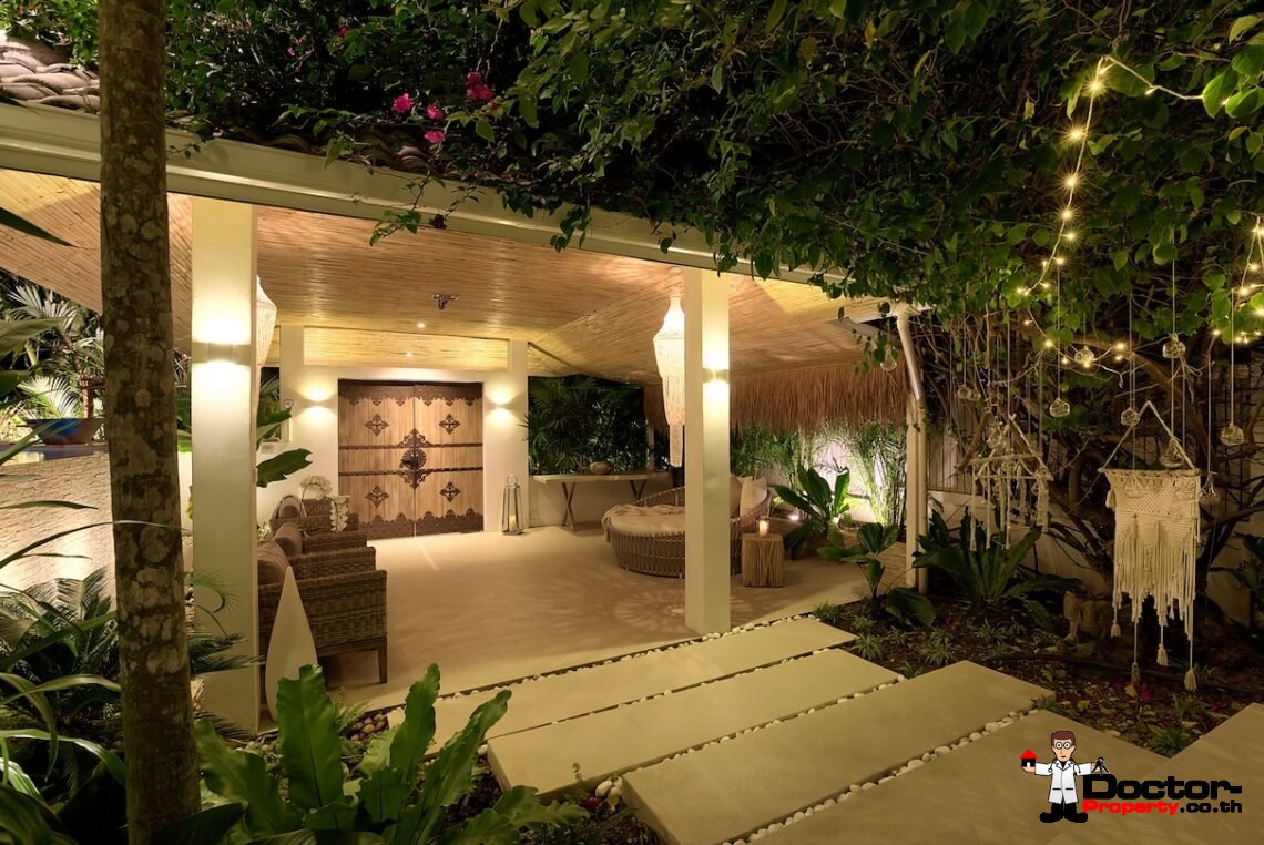 3 Bedroom Modern Balinese Pool Villa – Bo Phut, Koh Samui – For Sale