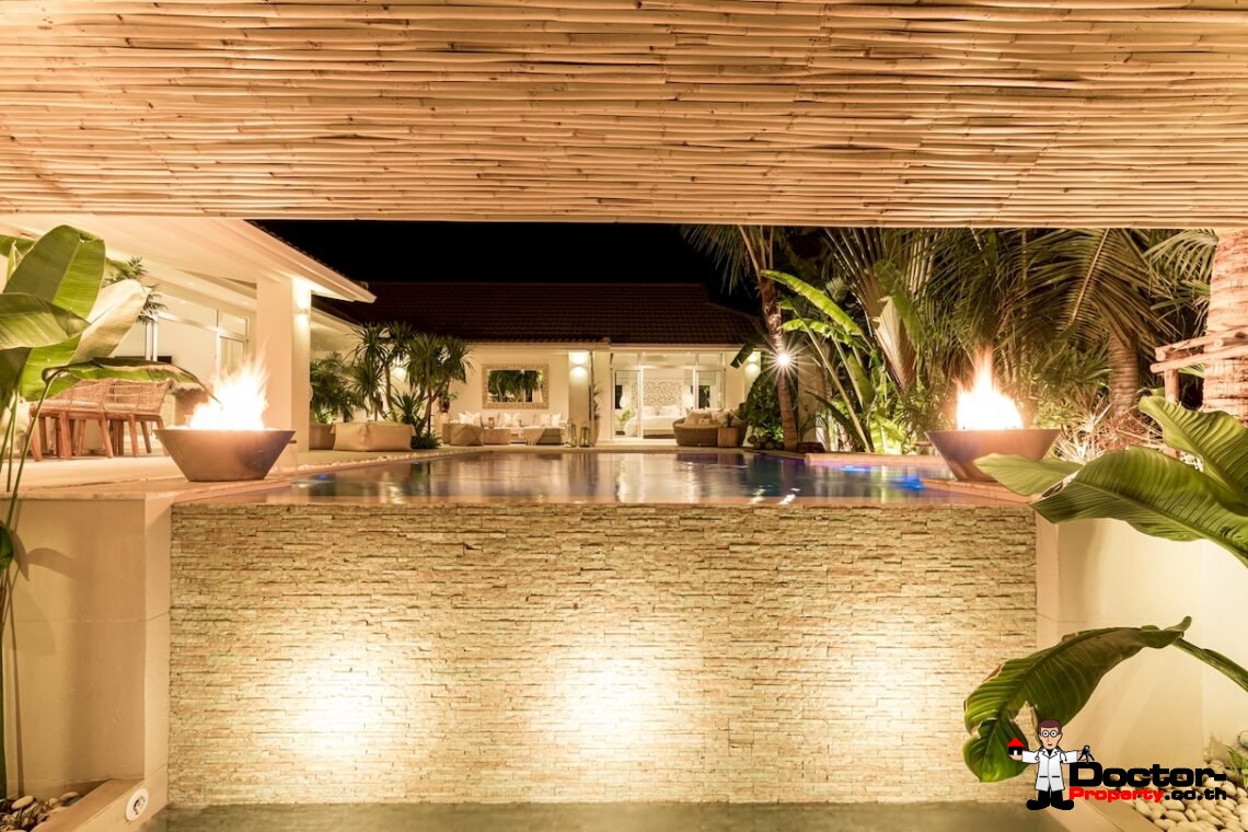 3 Bedroom Modern Balinese Pool Villa – Bo Phut, Koh Samui – For Sale