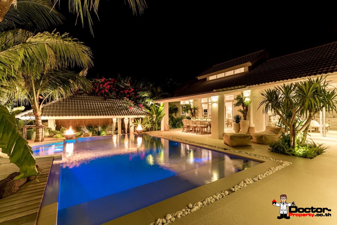 3 Bedroom Modern Balinese Pool Villa – Bo Phut, Koh Samui – For Sale