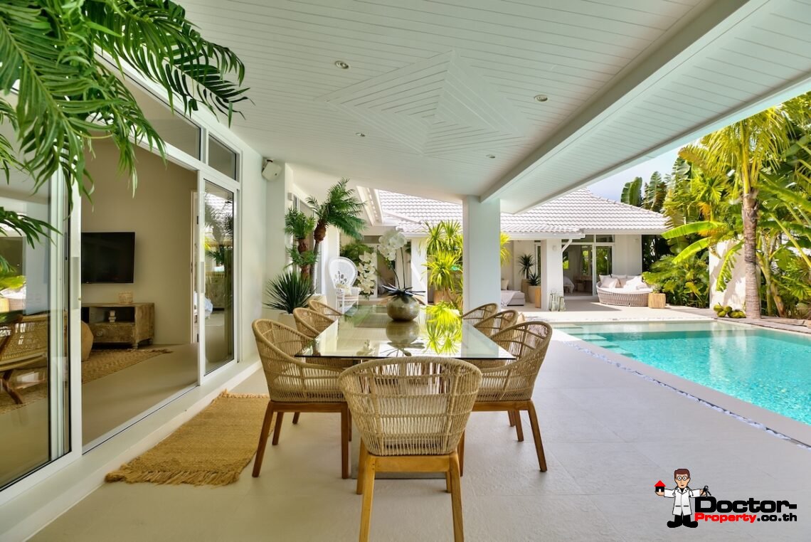 3 Bedroom Modern Balinese Pool Villa – Bo Phut, Koh Samui – For Sale