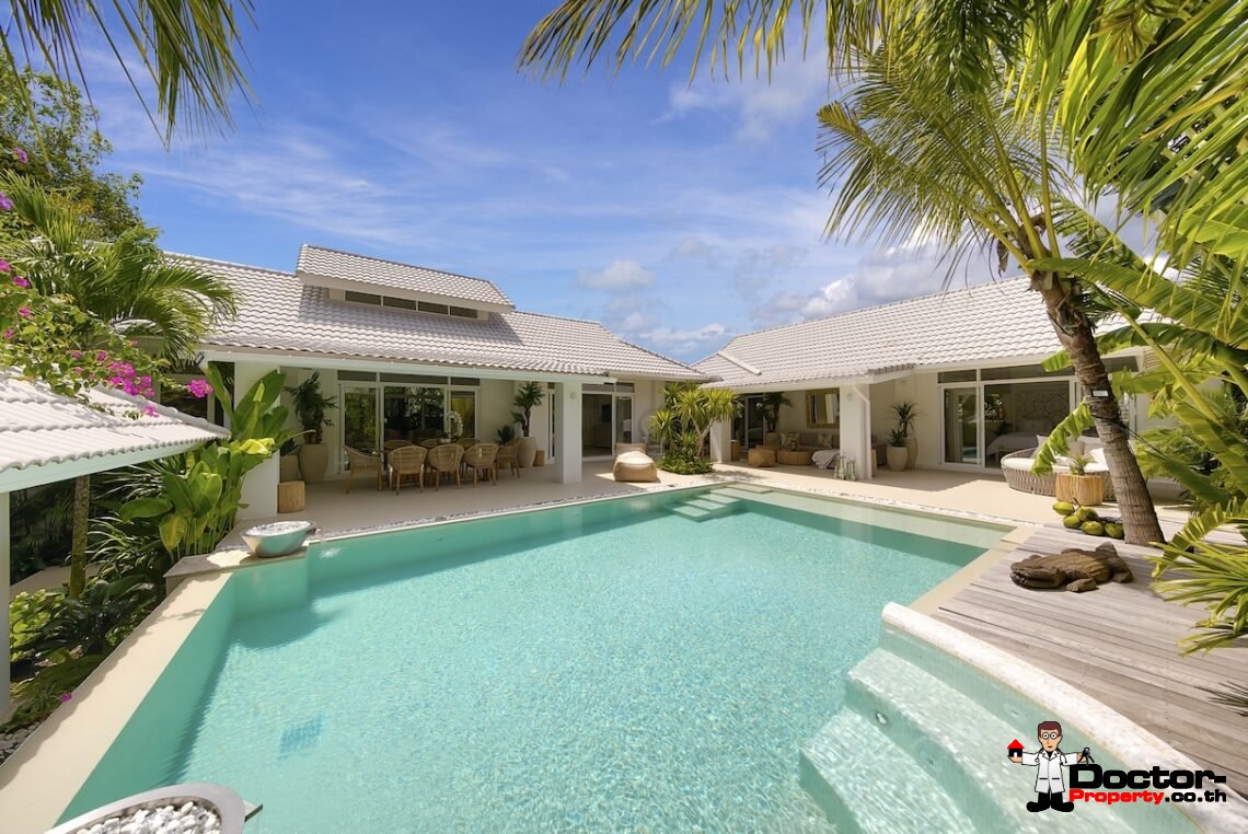 3 Bedroom Modern Balinese Pool Villa – Bo Phut, Koh Samui – For Sale