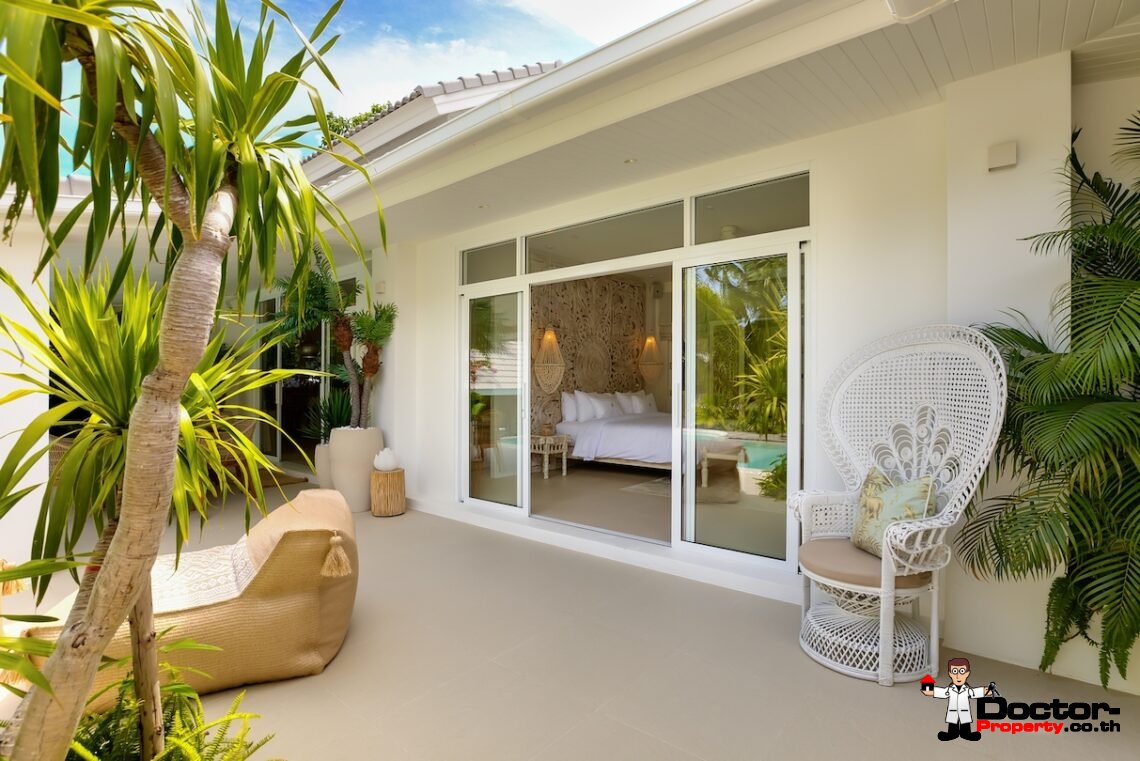 3 Bedroom Modern Balinese Pool Villa – Bo Phut, Koh Samui – For Sale