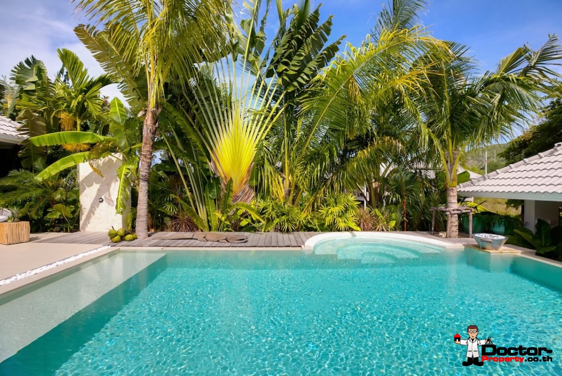 3 Bedroom Modern Balinese Pool Villa – Bo Phut, Koh Samui – For Sale