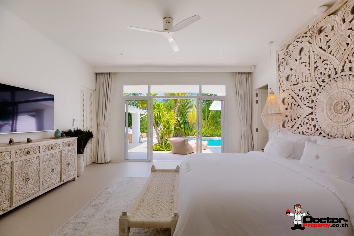 3 Bedroom Modern Balinese Pool Villa – Bo Phut, Koh Samui – For Sale