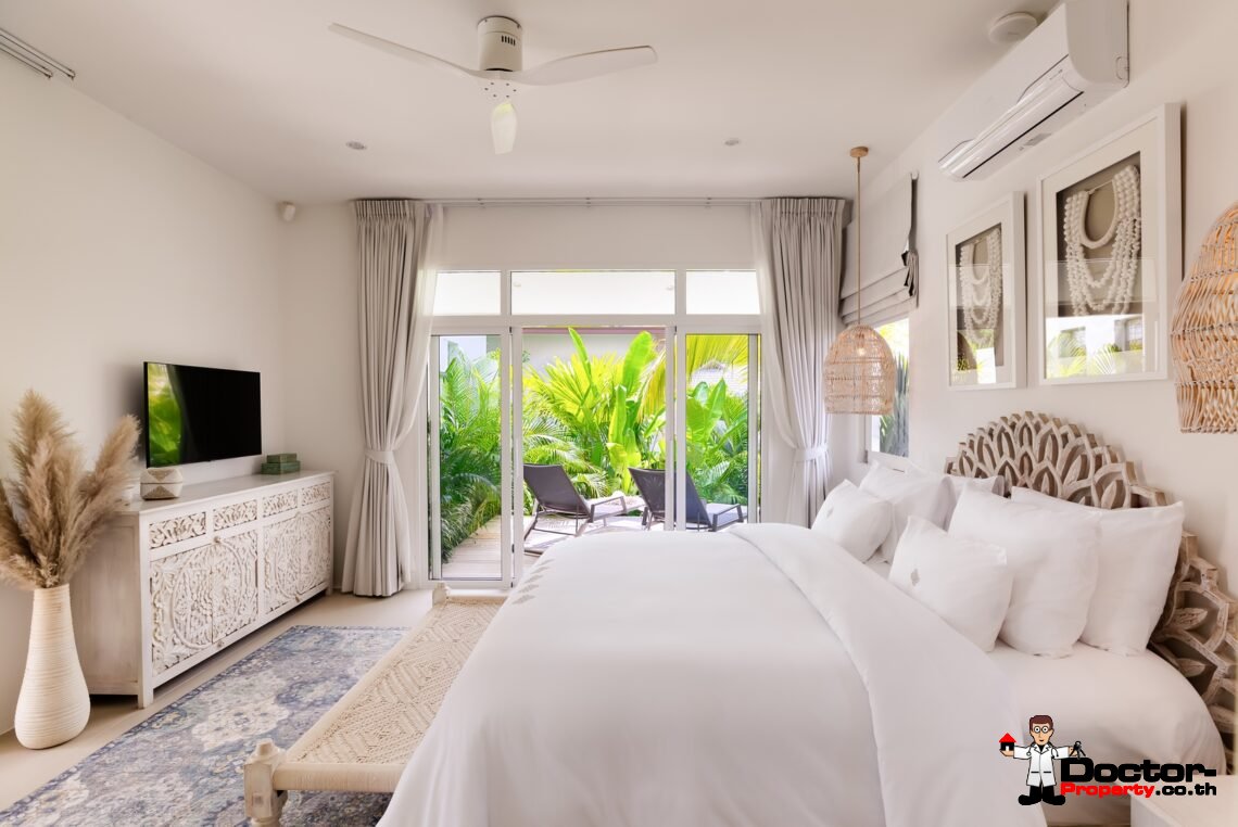 3 Bedroom Modern Balinese Pool Villa – Bo Phut, Koh Samui – For Sale