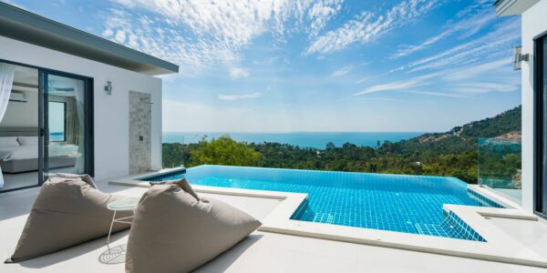 New 3 Bedroom Villa with amazing sea view in Chaweng Noi, Koh Samui – For Sale