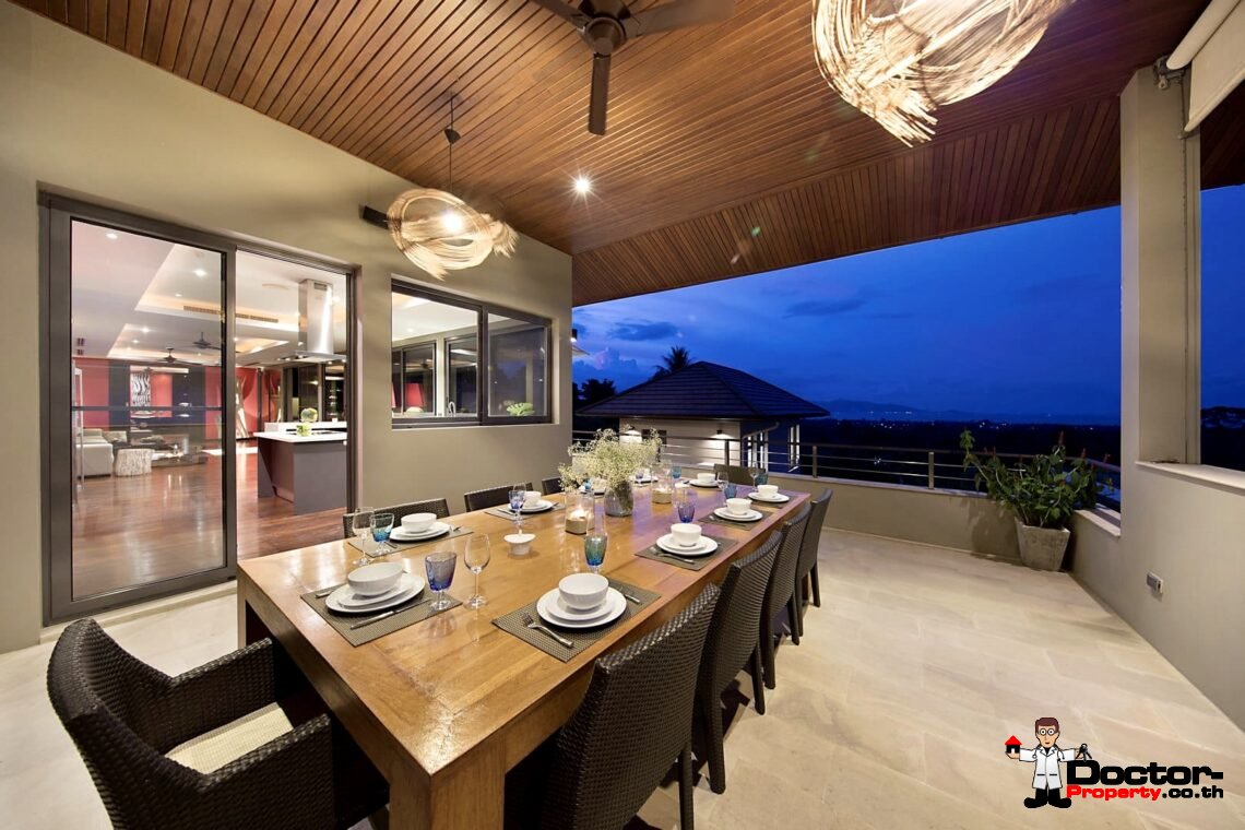 6 Bedroom Pool Villa with Sea View – Mae Nam, Koh Samui – For Sale