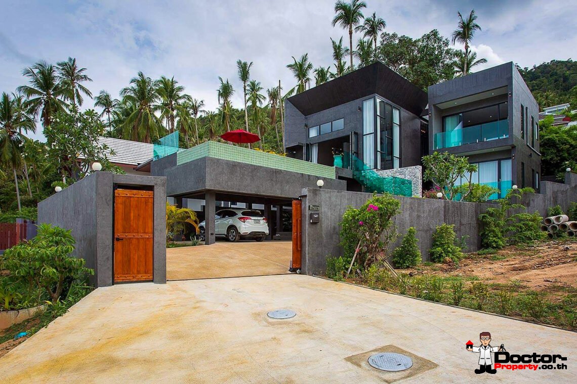 Unique 4 Bedroom Modern Villa with Pool in Chaweng, Koh Samui – For Sale