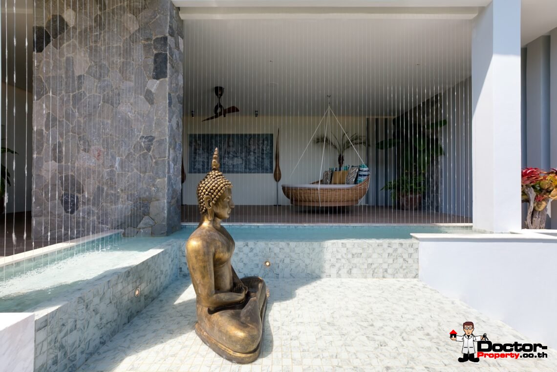 3 Bed Pool Villa with Zen Room, Sea View – Chaweng Noi, Koh Samui – For Sale
