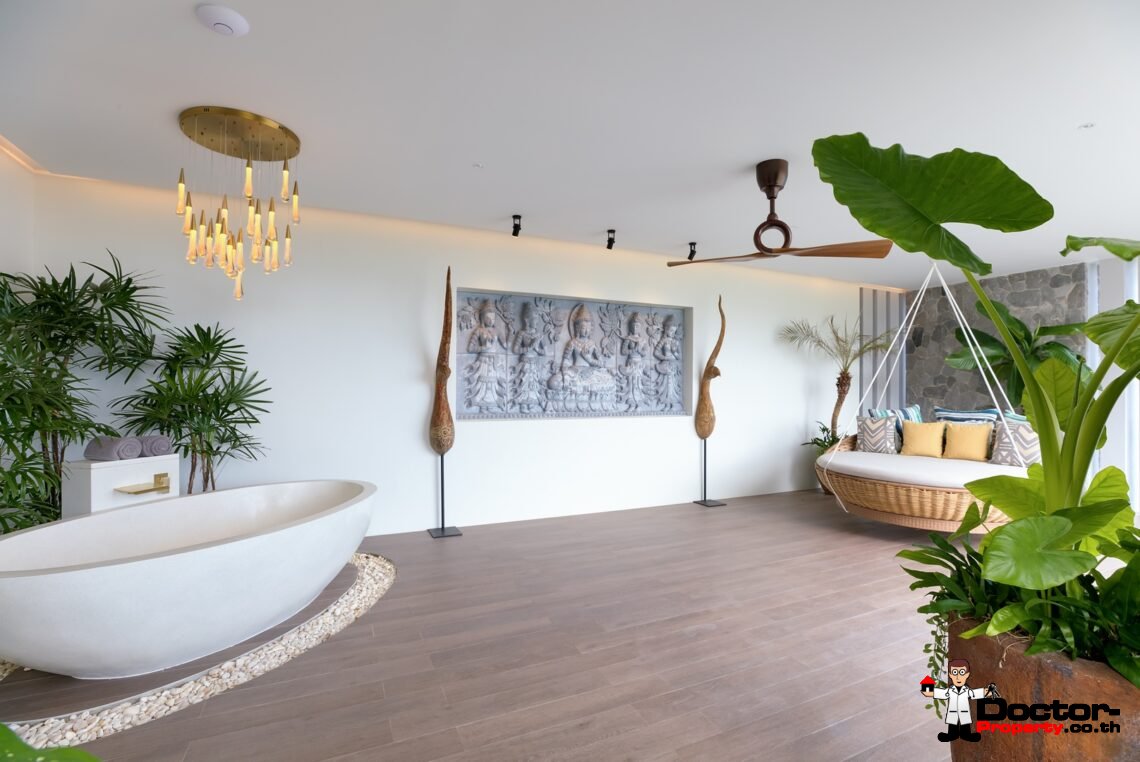 3 Bed Pool Villa with Zen Room, Sea View – Chaweng Noi, Koh Samui – For Sale