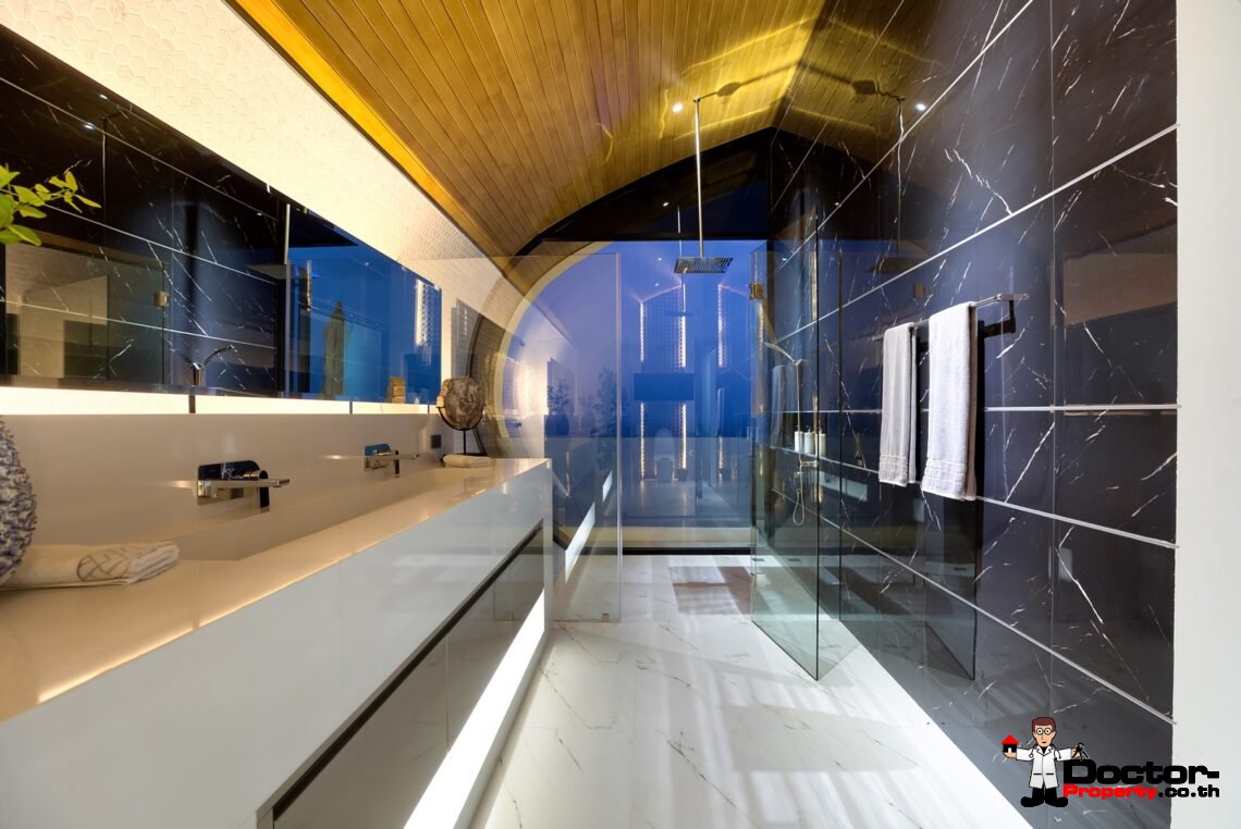 3 Bed Pool Villa with Zen Room, Sea View – Chaweng Noi, Koh Samui – For Sale