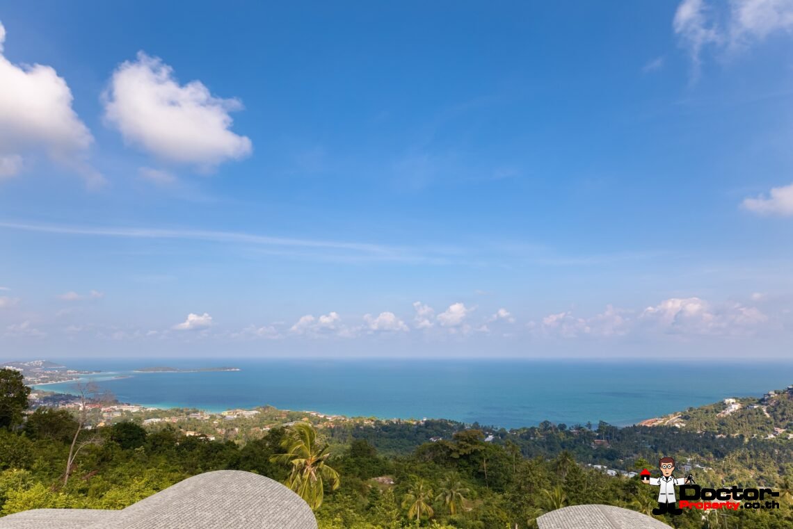 3 Bed Pool Villa with Zen Room, Sea View – Chaweng Noi, Koh Samui – For Sale