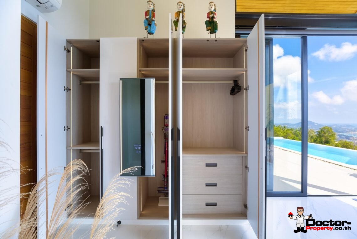 3 Bed Pool Villa with Zen Room, Sea View – Chaweng Noi, Koh Samui – For Sale