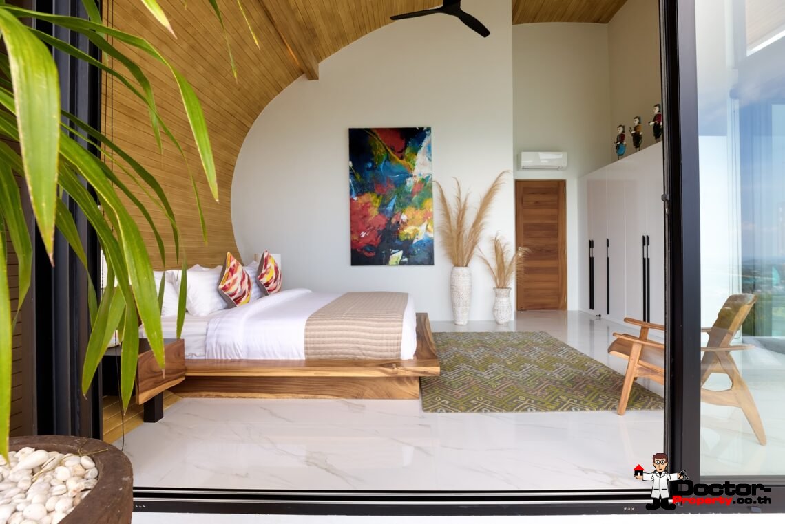 3 Bed Pool Villa with Zen Room, Sea View – Chaweng Noi, Koh Samui – For Sale