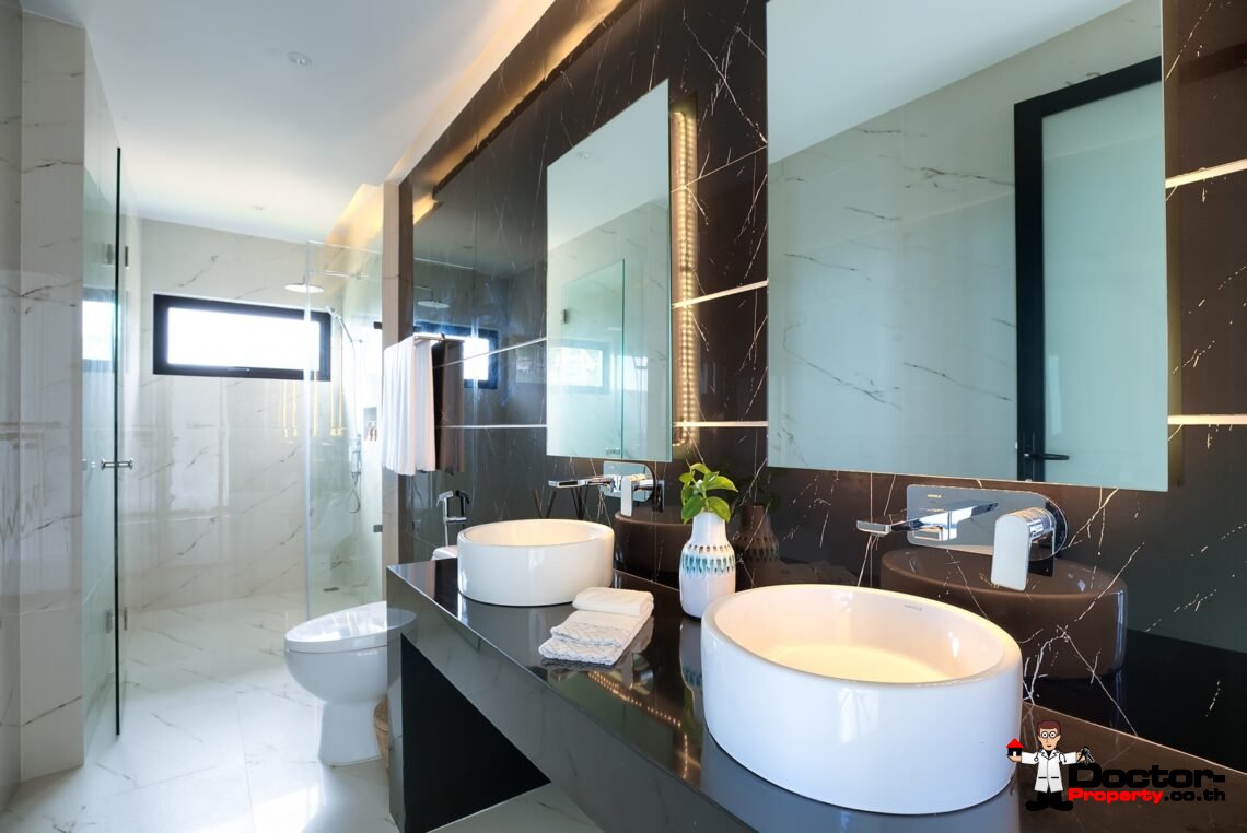 3 Bed Pool Villa with Zen Room, Sea View – Chaweng Noi, Koh Samui – For Sale