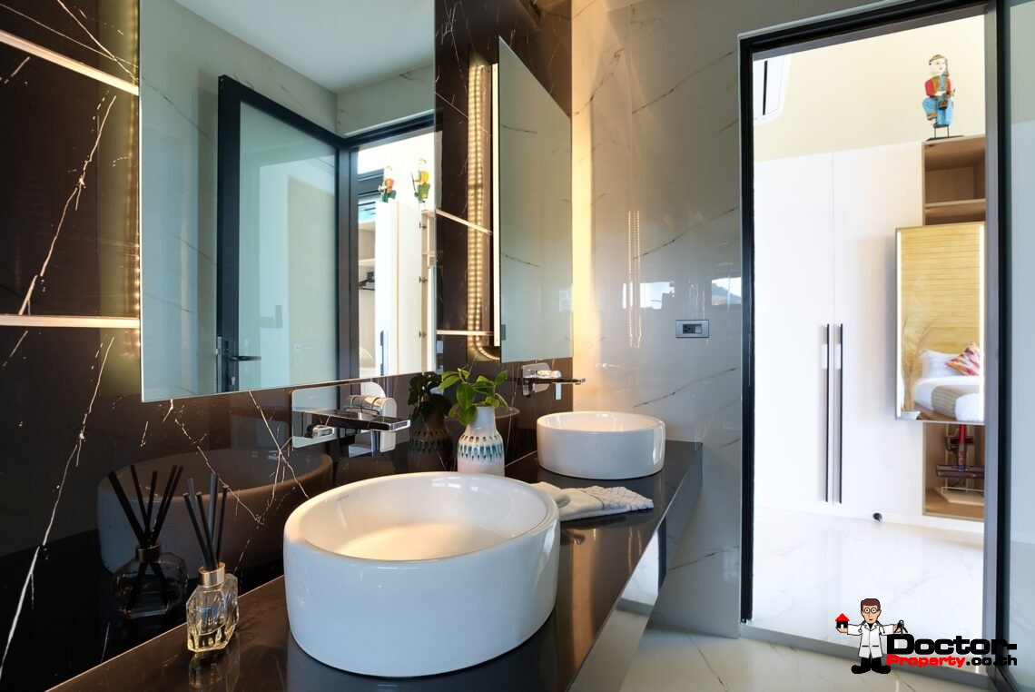 3 Bed Pool Villa with Zen Room, Sea View – Chaweng Noi, Koh Samui – For Sale