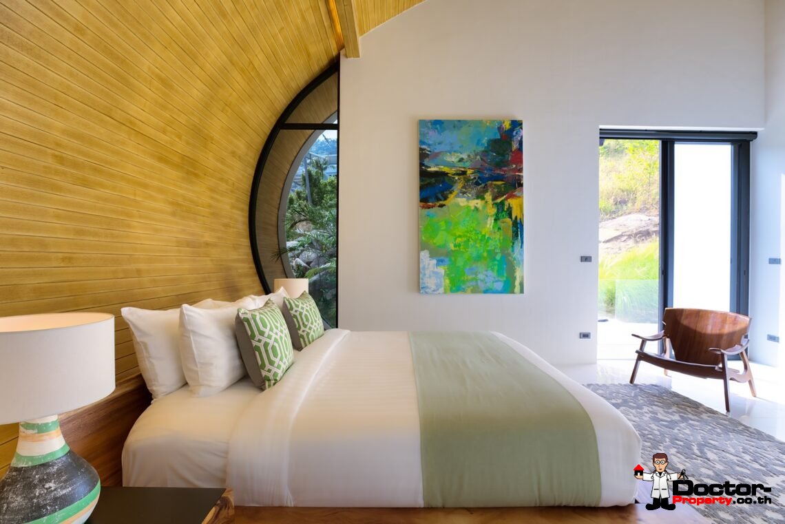 3 Bed Pool Villa with Zen Room, Sea View – Chaweng Noi, Koh Samui – For Sale