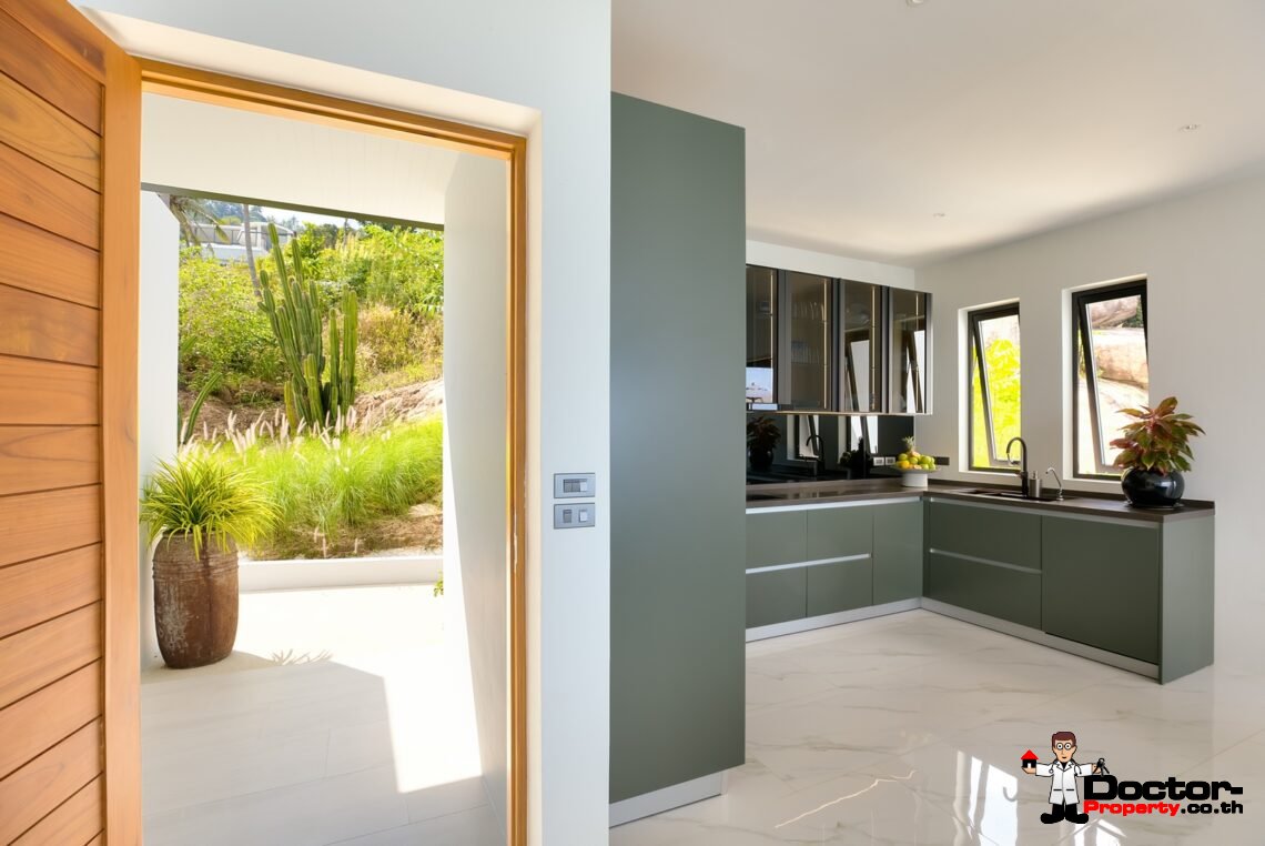 3 Bed Pool Villa with Zen Room, Sea View – Chaweng Noi, Koh Samui – For Sale