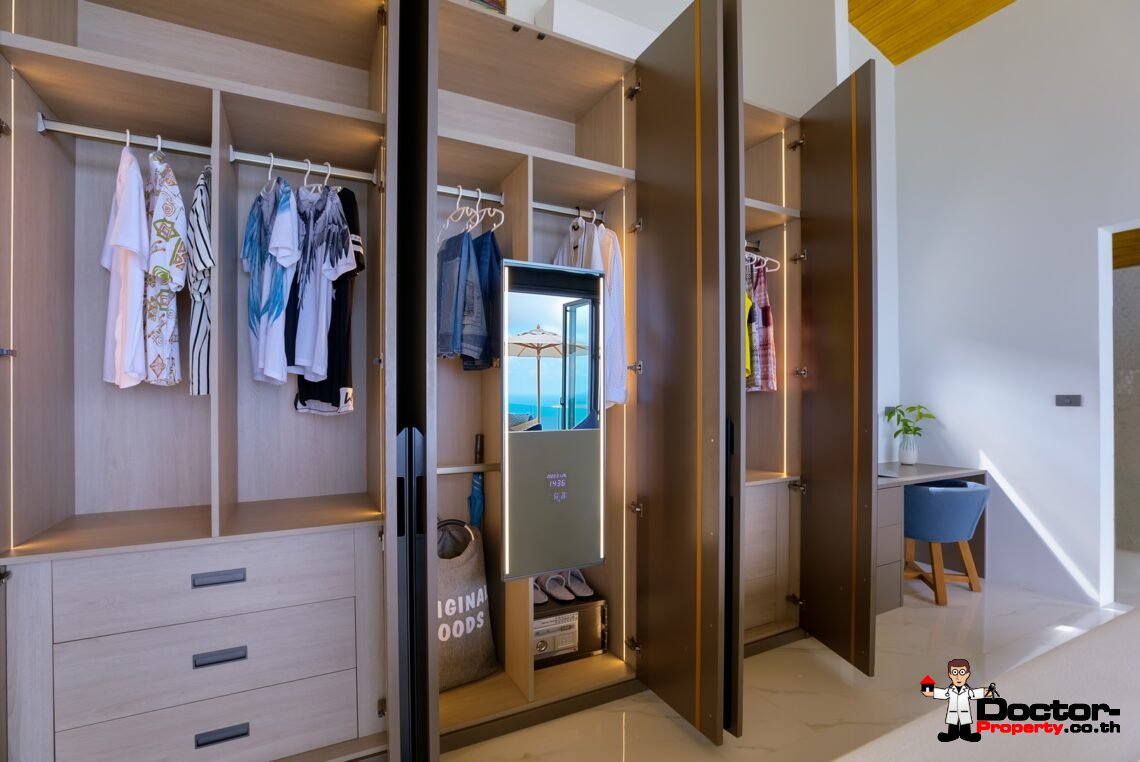 3 Bed Pool Villa with Zen Room, Sea View – Chaweng Noi, Koh Samui – For Sale