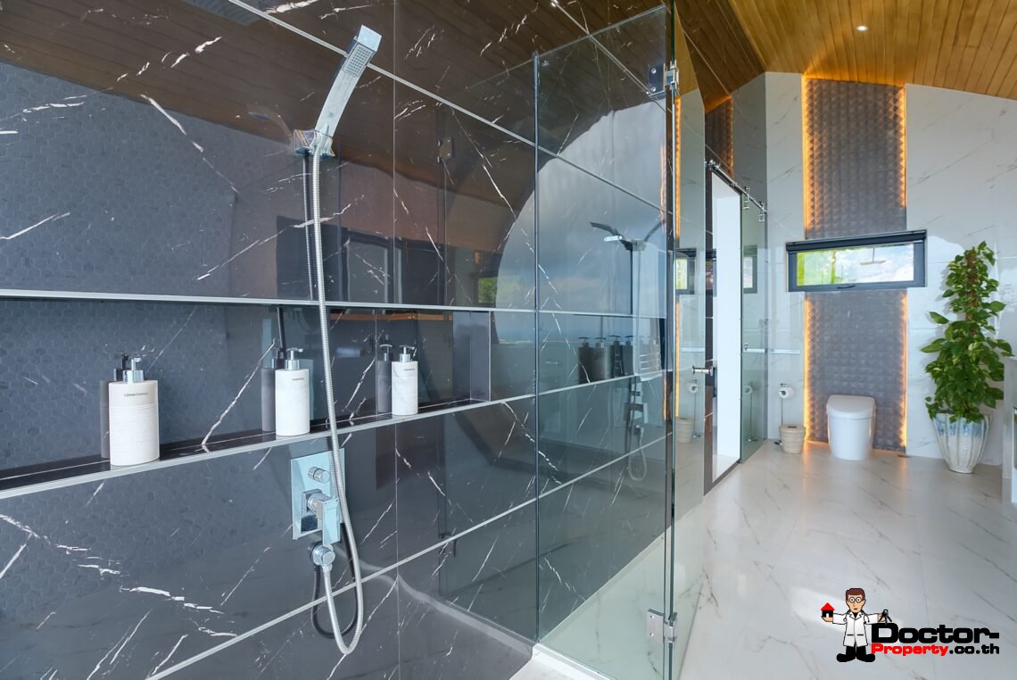 3 Bed Pool Villa with Zen Room, Sea View – Chaweng Noi, Koh Samui – For Sale