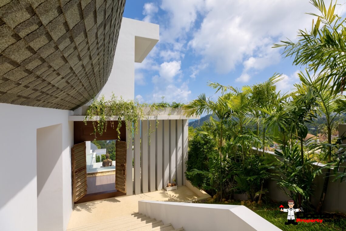 3 Bed Pool Villa with Zen Room, Sea View – Chaweng Noi, Koh Samui – For Sale