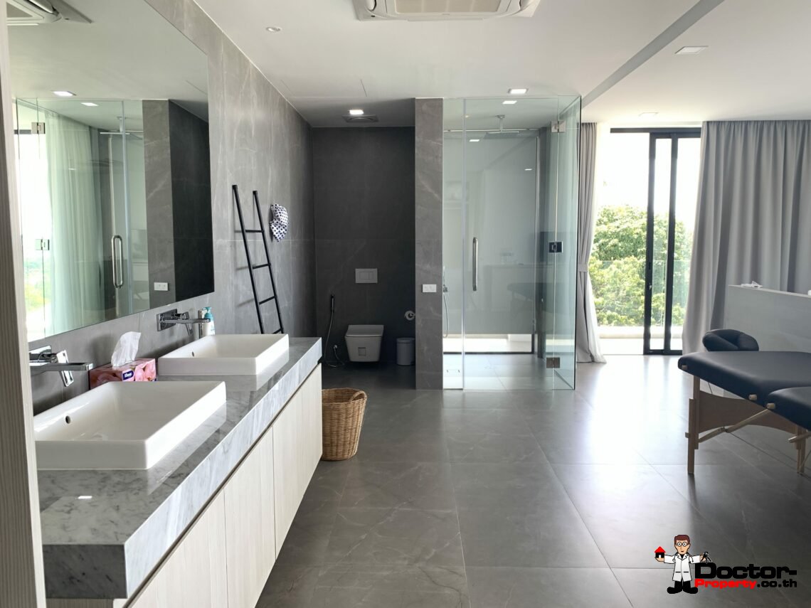 Newly Built 3 Bed Modern Sea view Villa – Chaweng, Koh Samui – For Sale
