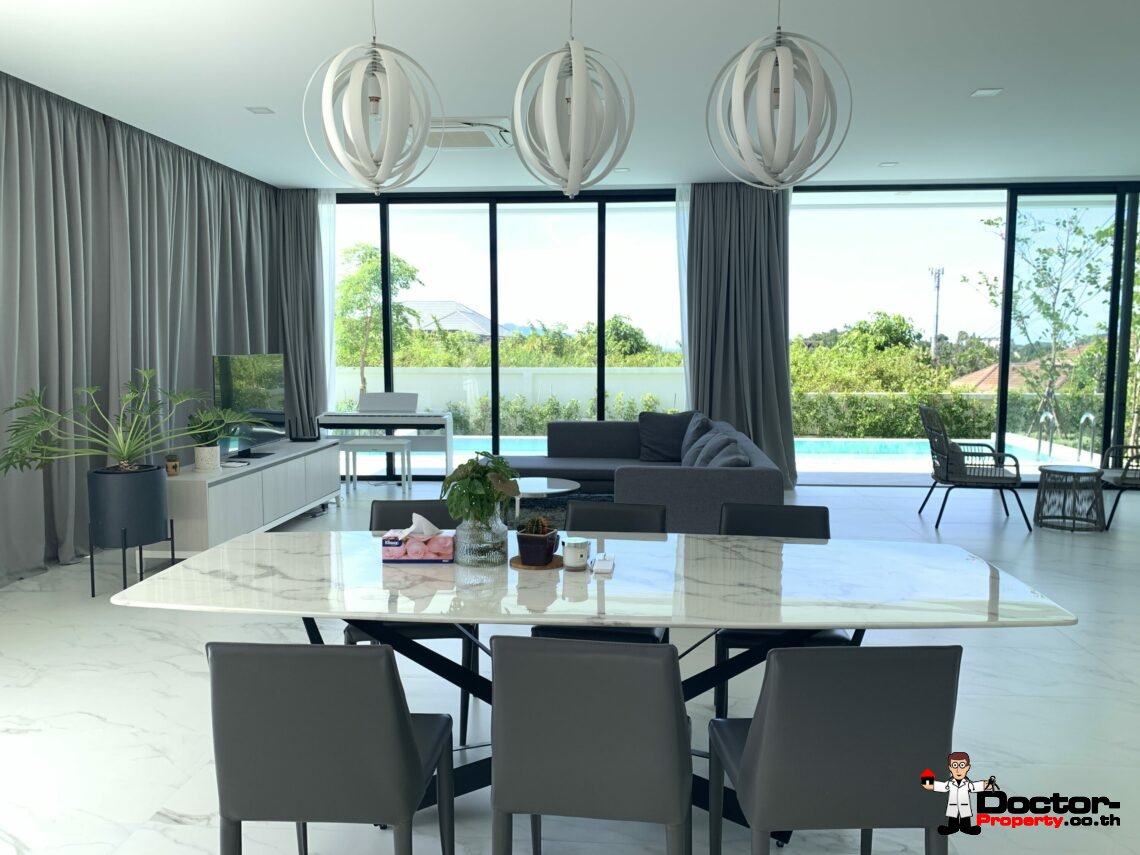 Newly Built 3 Bed Modern Sea view Villa – Chaweng, Koh Samui – For Sale