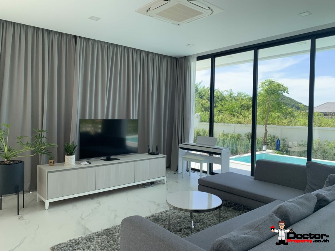 Newly Built 3 Bed Modern Sea view Villa – Chaweng, Koh Samui – For Sale
