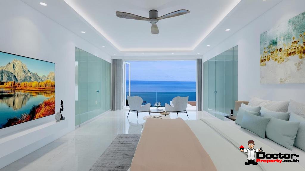 New 2, 3 & 4 Bedroom Pool Villas, Sea View – Plai Laem, Koh Samui – For Sale