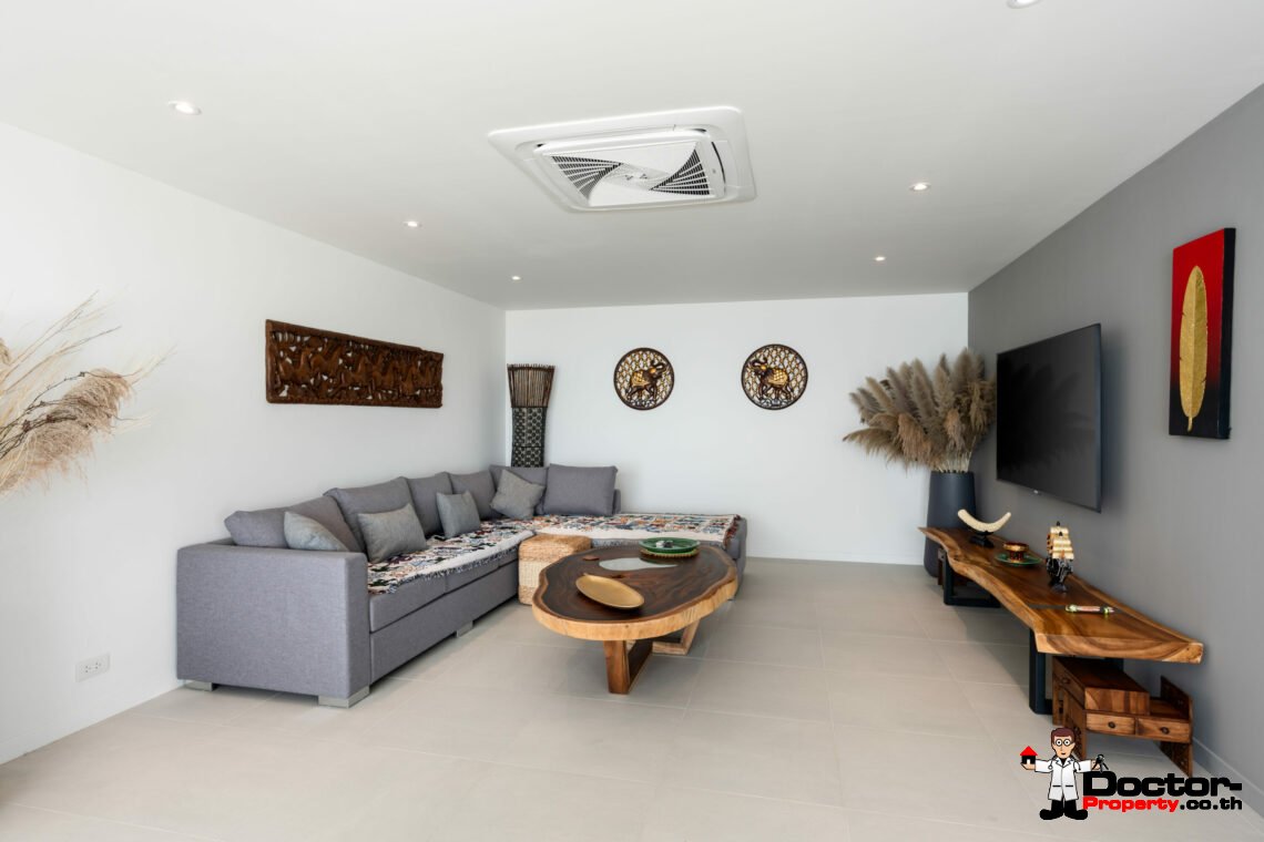 New 3 – 5 Bedroom Pool Villas, Sea View – Plai Laem, Koh Samui – For Sale