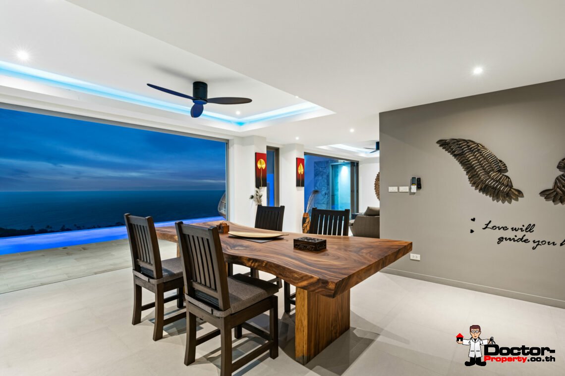 New 3 – 5 Bedroom Pool Villas, Sea View – Plai Laem, Koh Samui – For Sale