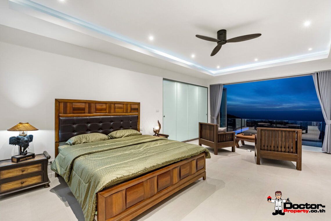 New 3 – 5 Bedroom Pool Villas, Sea View – Plai Laem, Koh Samui – For Sale