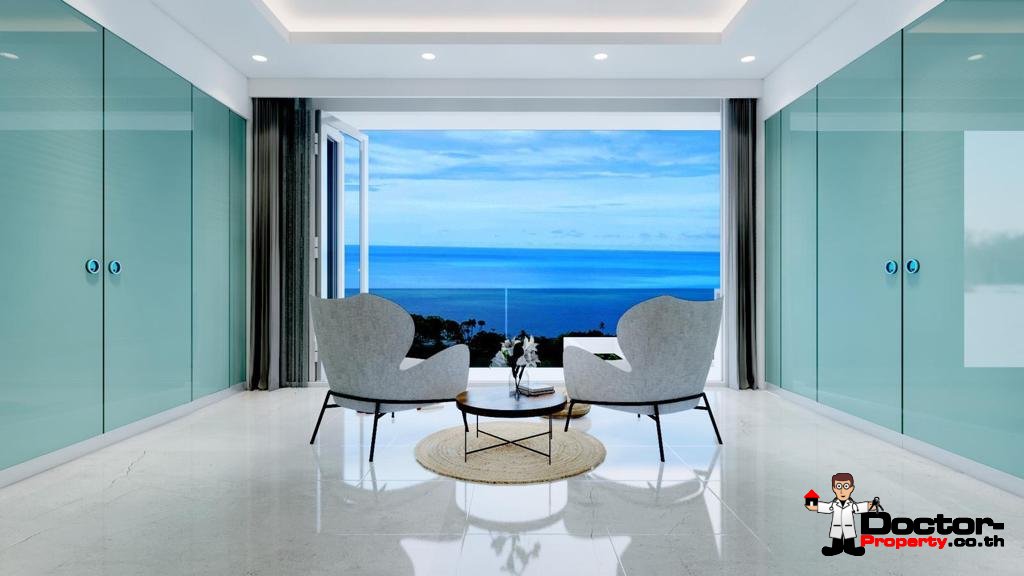 New 2, 3 & 4 Bedroom Pool Villas, Sea View – Plai Laem, Koh Samui – For Sale