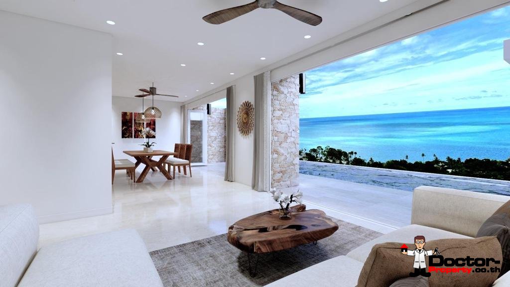 New 2, 3 & 4 Bedroom Pool Villas, Sea View – Plai Laem, Koh Samui – For Sale