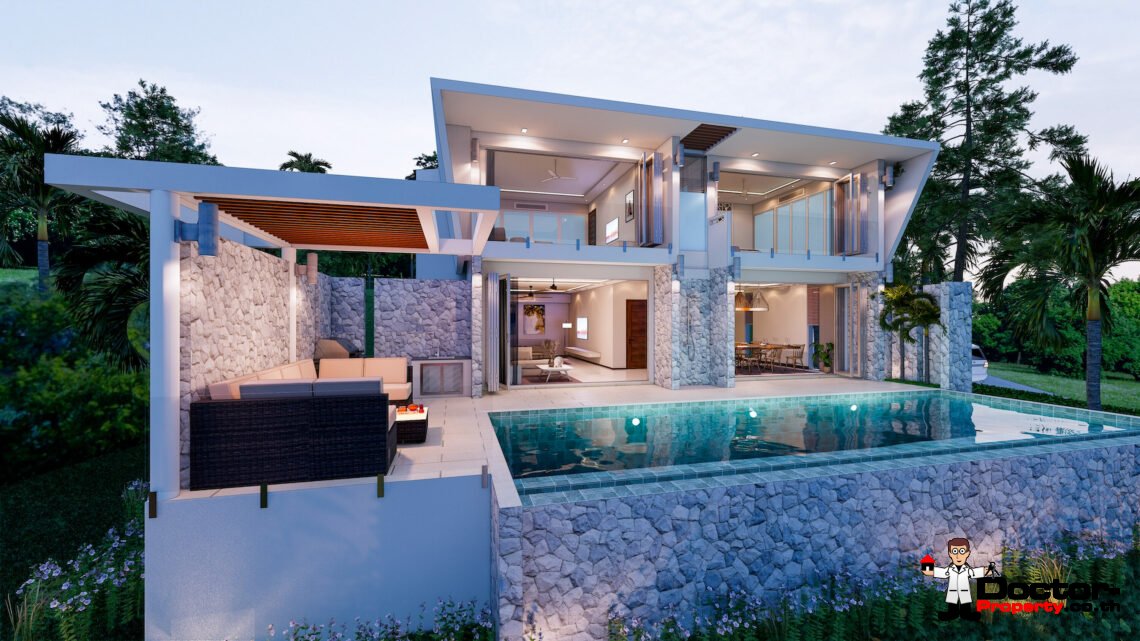 New 3 & 4 Bed Pool Villas in Plai Laem, Koh Samui – For Sale