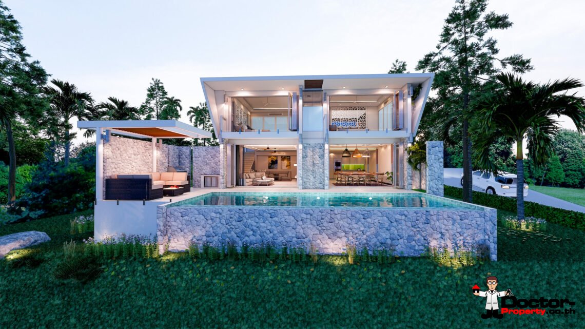 New 3 & 4 Bed Pool Villas in Plai Laem, Koh Samui – For Sale