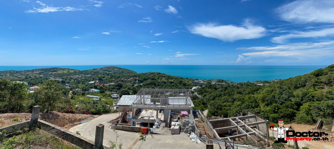 New 2, 3 & 4 Bedroom Pool Villas, Sea View – Plai Laem, Koh Samui – For Sale