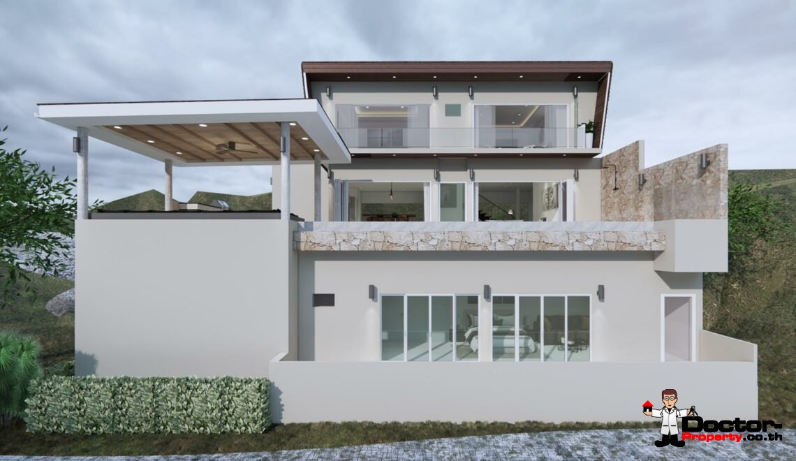 New 3 – 5 Bedroom Pool Villas, Sea View – Plai Laem, Koh Samui – For Sale