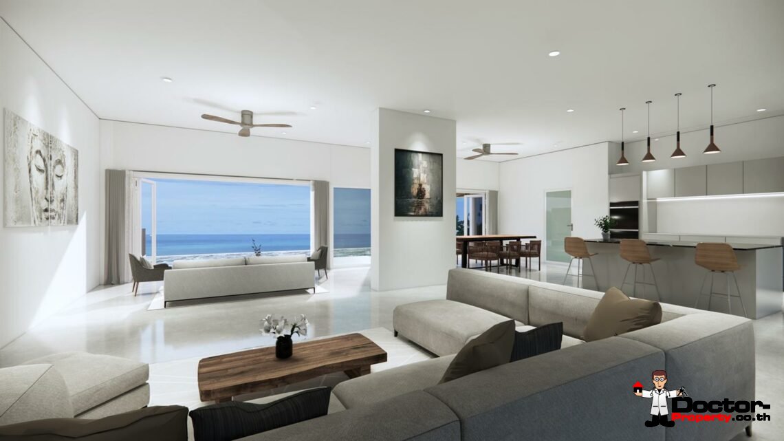 New 3 – 5 Bedroom Pool Villas, Sea View – Plai Laem, Koh Samui – For Sale