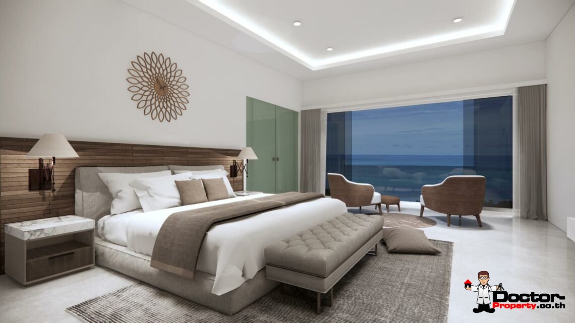 New 3 – 5 Bedroom Pool Villas, Sea View – Plai Laem, Koh Samui – For Sale