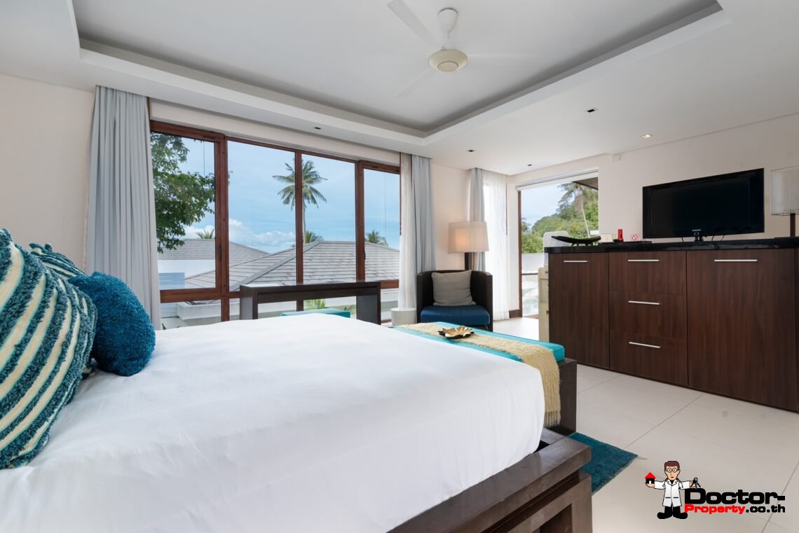 Luxurious 5 Bedroom Beachfront Residence on Ban Tai Beach, Koh Samui – For Sale