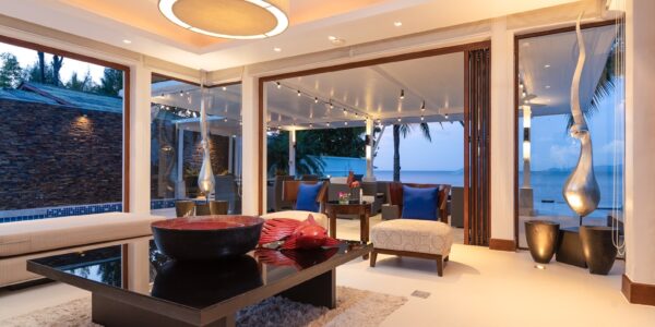 Luxurious 5 Bedroom Beachfront Residence on Ban Tai Beach, Koh Samui – For Sale