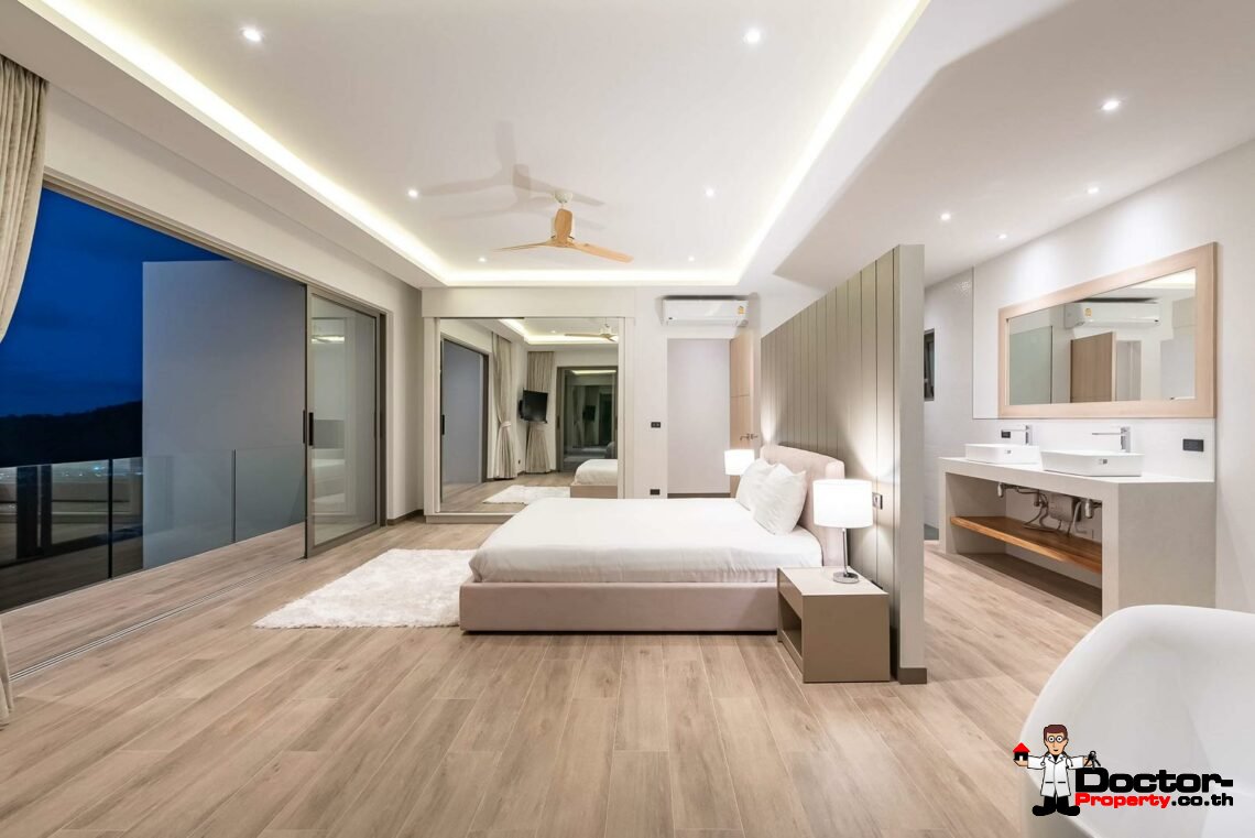 New 3 Bedroom Pool Villa with Sea View – Bo Phut, Koh Samui – For Sale