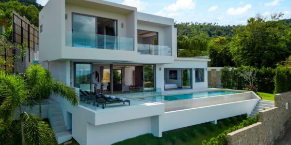 New 3 Bedroom Pool Villa with Sea View – Bo Phut, Koh Samui – For Sale