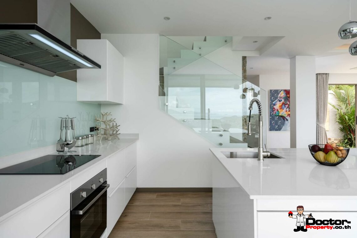 New 3 Bedroom Pool Villa with Sea View – Bo Phut, Koh Samui – For Sale