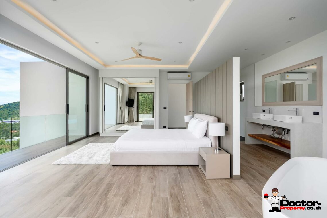 New 3 Bedroom Pool Villa with Sea View – Bo Phut, Koh Samui – For Sale