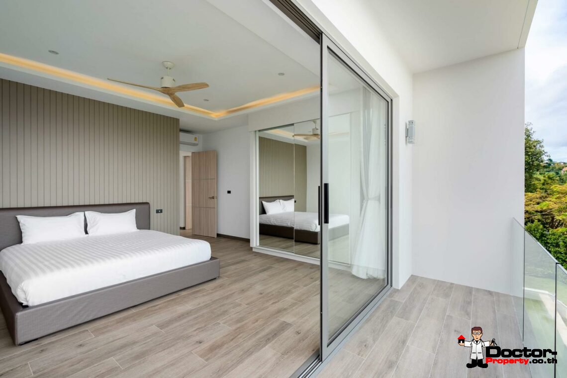 New 3 Bedroom Pool Villa with Sea View – Bo Phut, Koh Samui – For Sale